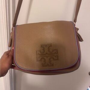 Tory Burch Tan Leather Crossbody Bag